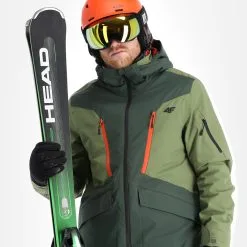 4F, Kumn008 Veste De Ski Hommes Dark Vert 15 4F, Kumn008 Veste De Ski Hommes Dark Vert -ColourWear Soldes 4f kumn008 aa jas gevoerd heren dark groen 224fxxx109v3 BI 05