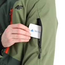 4F, Kumn008 Veste De Ski Hommes Dark Vert 17 4F, Kumn008 Veste De Ski Hommes Dark Vert -ColourWear Soldes 4f kumn008 aa jas gevoerd heren dark groen 224fxxx109v3 BI 07