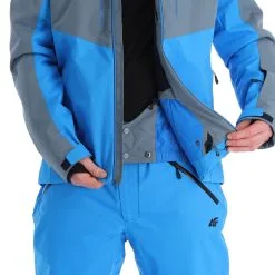 4F, Kumn011 Veste De Ski Hommes Anthracite Gris 19 4F, Kumn011 Veste De Ski Hommes Anthracite Gris -ColourWear Soldes 4f kumn011 aa jas gevoerd heren anthracite grijs 224fxxx111v3 BI 09