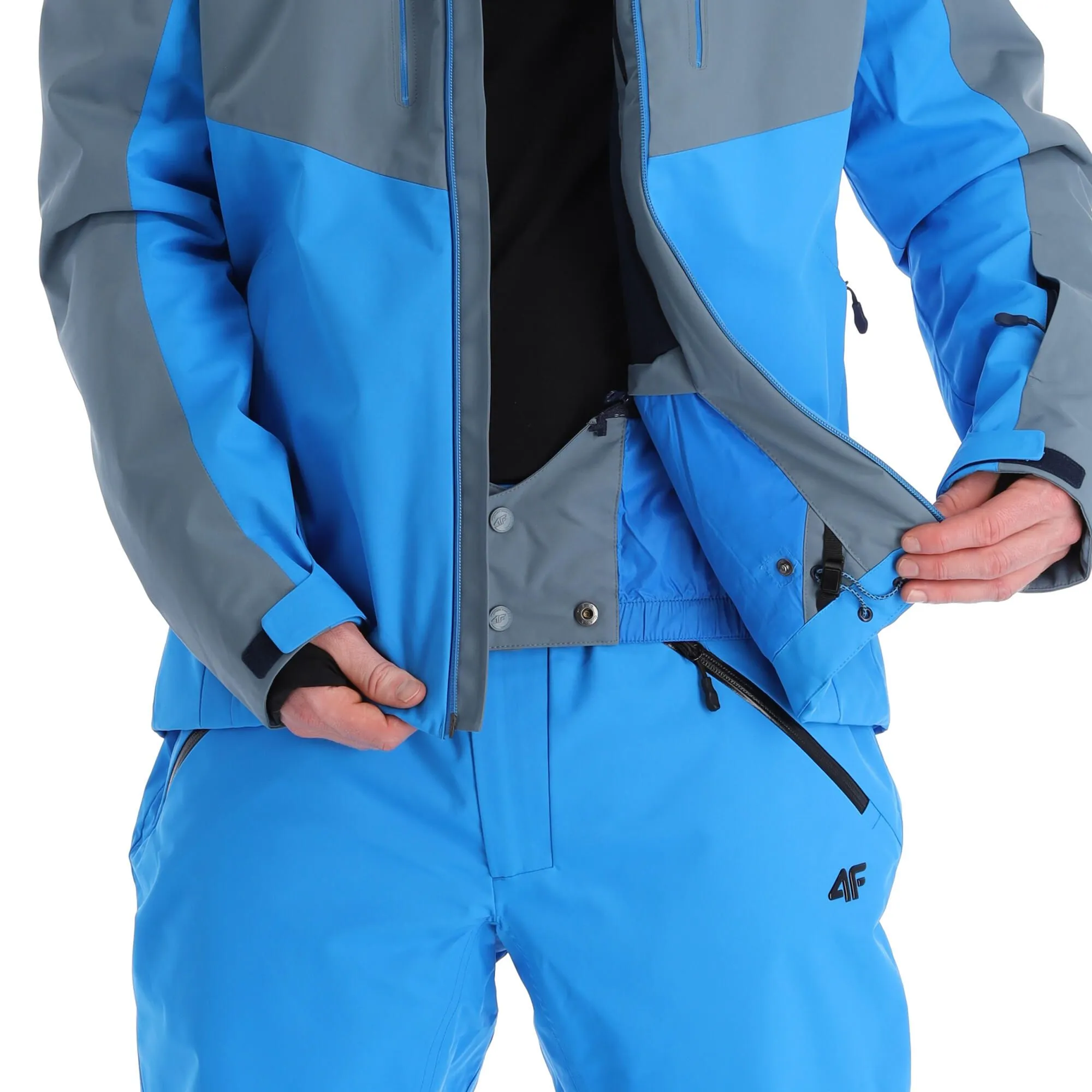 4F, Kumn011 Veste De Ski Hommes Anthracite Gris 10 4F, Kumn011 Veste De Ski Hommes Anthracite Gris – Image 8