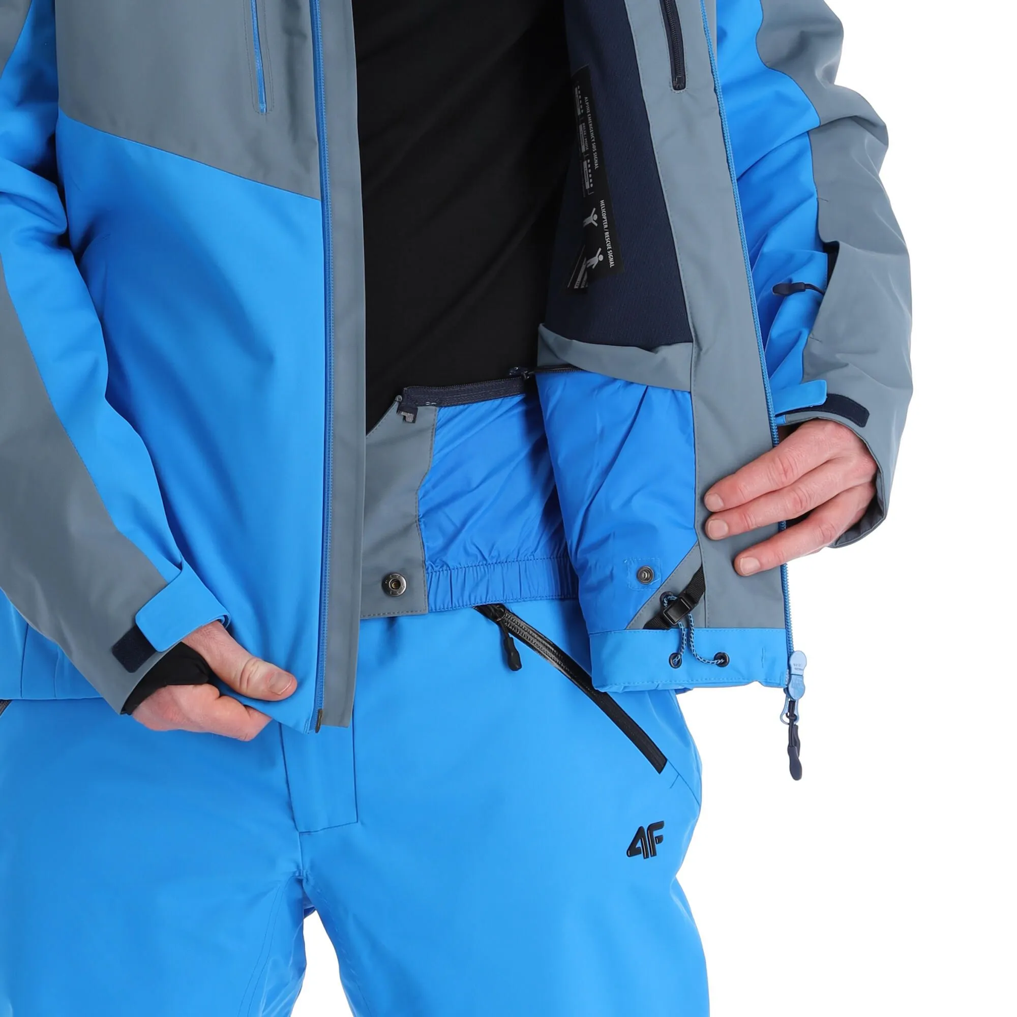 4F, Kumn011 Veste De Ski Hommes Anthracite Gris 11 4F, Kumn011 Veste De Ski Hommes Anthracite Gris – Image 9