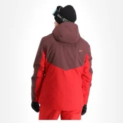4F, Kumn011 Veste De Ski Hommes Burgundy Violet -ColourWear Soldes 4f kumn011 aa jas gevoerd heren burgundy paars 224fxxx111v2 BI 03