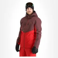 4F, Kumn011 Veste De Ski Hommes Burgundy Violet -ColourWear Soldes 4f kumn011 aa jas gevoerd heren burgundy paars 224fxxx111v2 BI 04