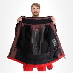 4F, Kumn011 Veste De Ski Hommes Burgundy Violet -ColourWear Soldes 4f kumn011 aa jas gevoerd heren burgundy paars 224fxxx111v2 BI 06