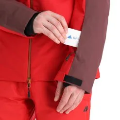 4F, Kumn011 Veste De Ski Hommes Burgundy Violet -ColourWear Soldes 4f kumn011 aa jas gevoerd heren burgundy paars 224fxxx111v2 BI 07