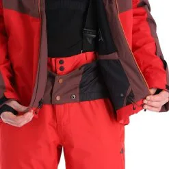 4F, Kumn011 Veste De Ski Hommes Burgundy Violet -ColourWear Soldes 4f kumn011 aa jas gevoerd heren burgundy paars 224fxxx111v2 BI 08