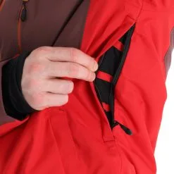 4F, Kumn011 Veste De Ski Hommes Burgundy Violet -ColourWear Soldes 4f kumn011 aa jas gevoerd heren burgundy paars 224fxxx111v2 BI 09