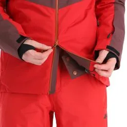 4F, Kumn011 Veste De Ski Hommes Burgundy Violet -ColourWear Soldes 4f kumn011 aa jas gevoerd heren burgundy paars 224fxxx111v2 BI 10