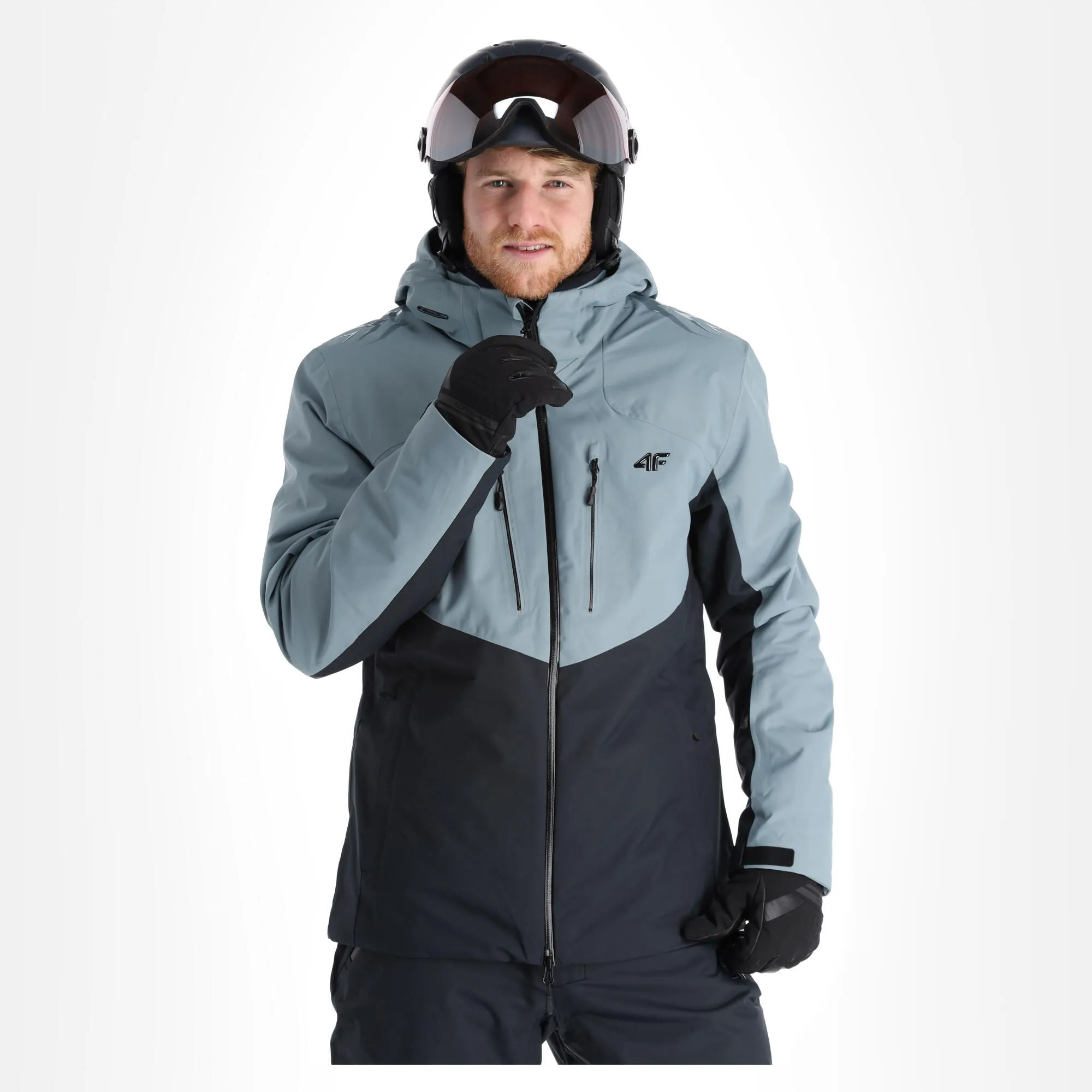 4F, Kumn011 Veste De Ski Hommes Deep Noir 5 4F, Kumn011 Veste De Ski Hommes Deep Noir – Image 3