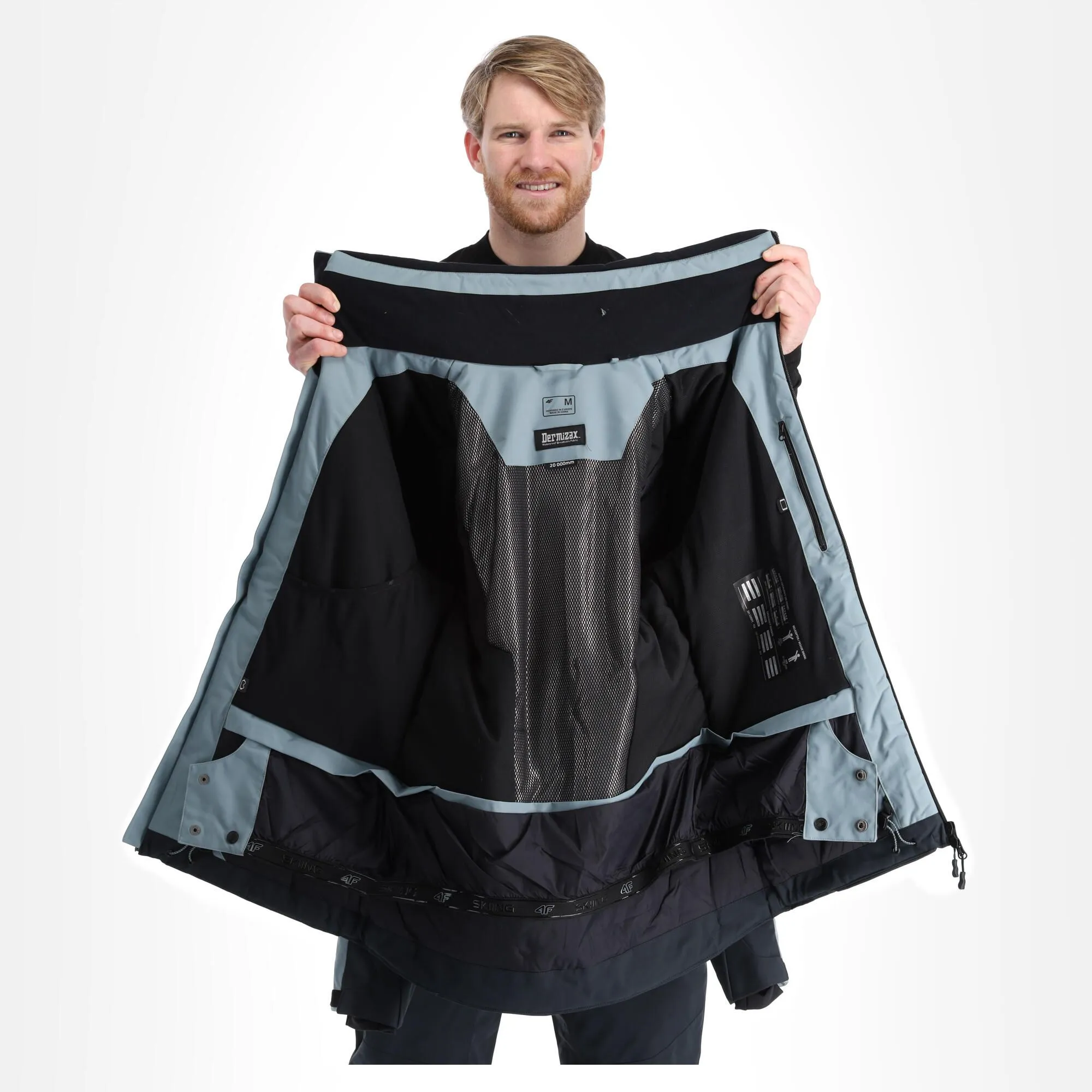 4F, Kumn011 Veste De Ski Hommes Deep Noir 7 4F, Kumn011 Veste De Ski Hommes Deep Noir – Image 5