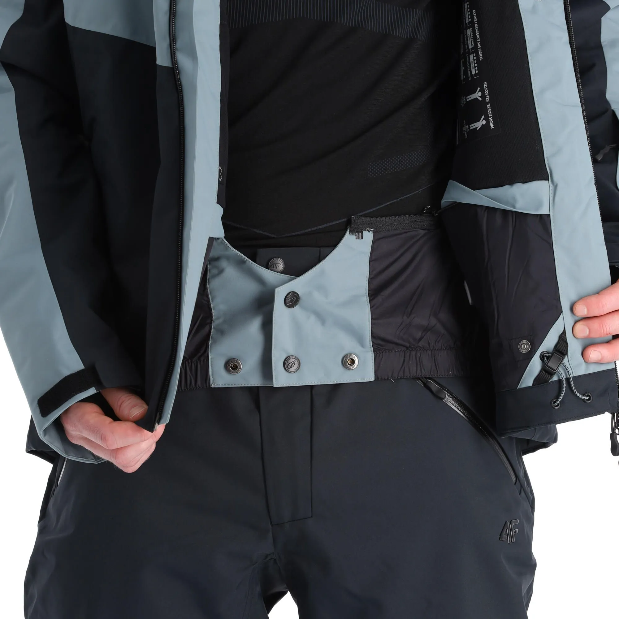 4F, Kumn011 Veste De Ski Hommes Deep Noir 8 4F, Kumn011 Veste De Ski Hommes Deep Noir – Image 6