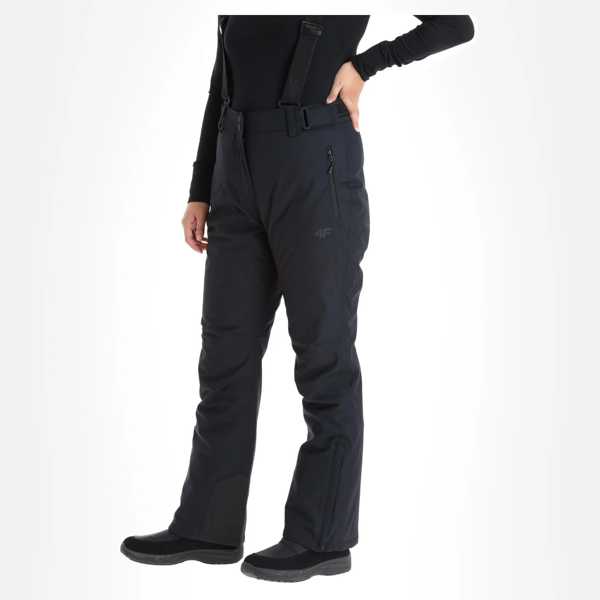 4F, Spdn001 Pantalon De Ski Femmes Deep Noir 5 4F, Spdn001 Pantalon De Ski Femmes Deep Noir – Image 3