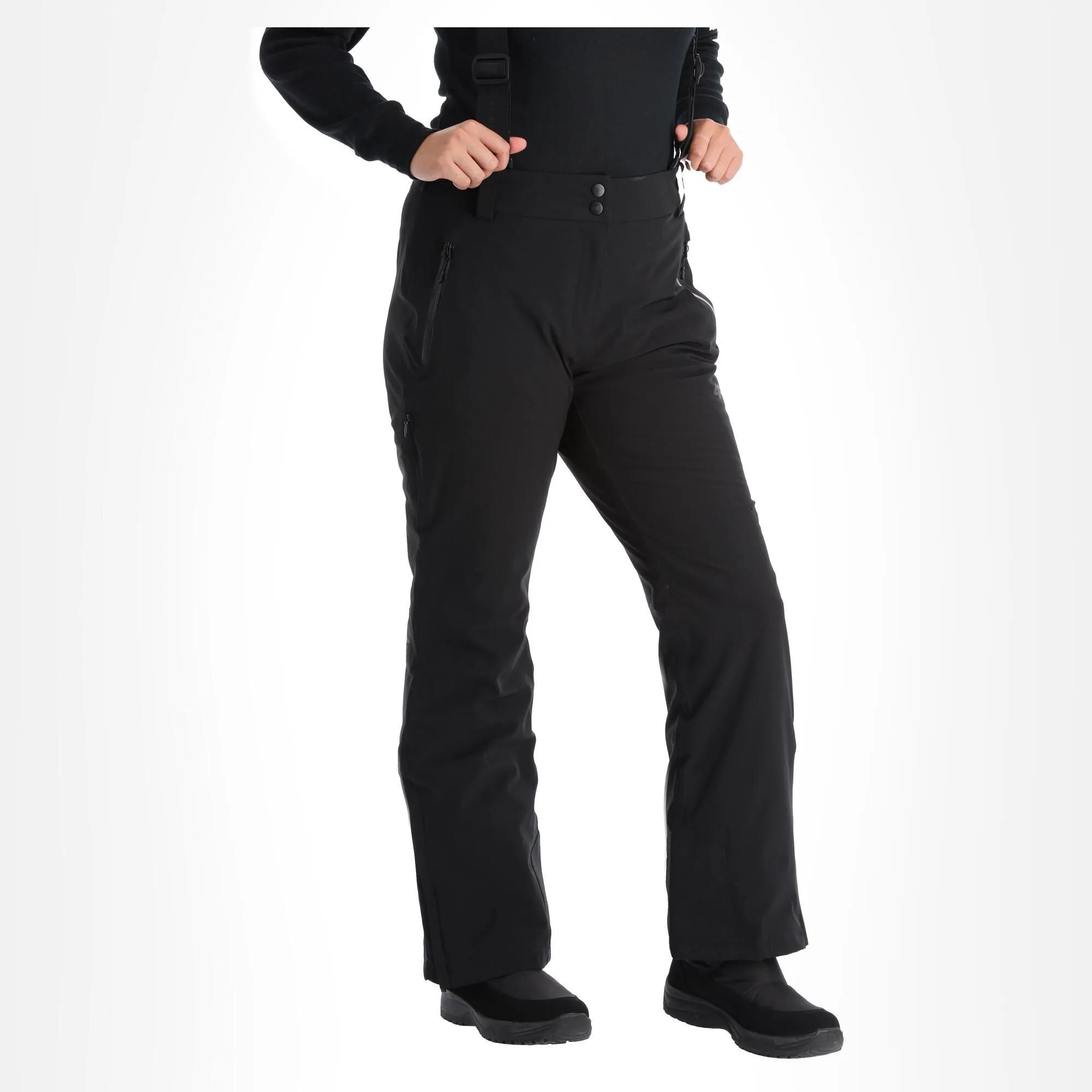 4F, Spdn004 Pantalon De Ski Femmes Deep Noir 5 4F, Spdn004 Pantalon De Ski Femmes Deep Noir – Image 3