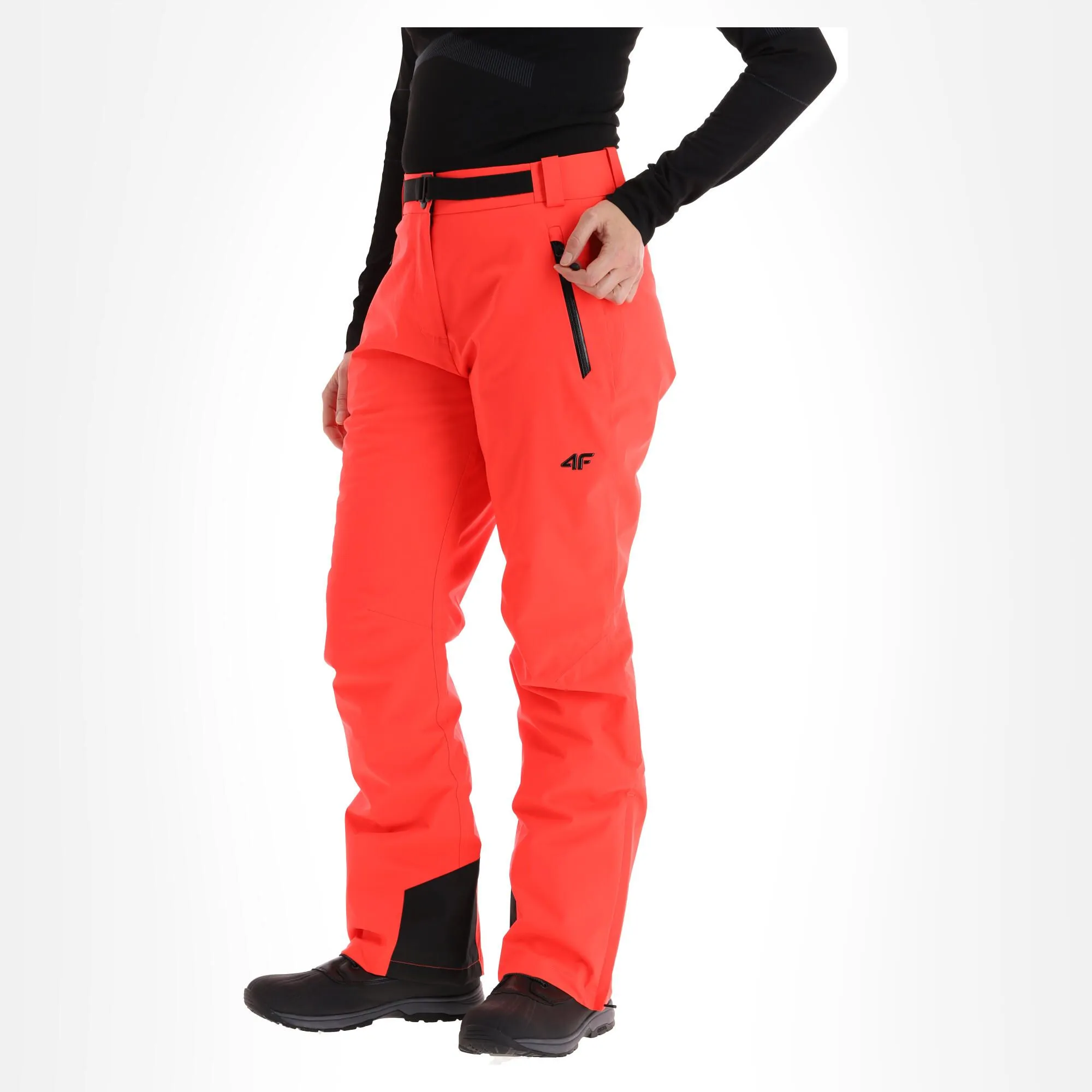 4F, Spdn006 Pantalon De Ski Femmes Neon Rouge 3 4F, Spdn006 Pantalon De Ski Femmes Neon Rouge