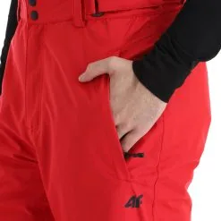 4F, Spmn001 Pantalon De Ski Hommes Rouge -ColourWear Soldes 4f spmn001 ba skibroek gevoerd heren rood 224fxxx116v3 BI 09