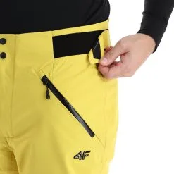 4F, Spmn006 Pantalon De Ski Hommes Lemon Jaune -ColourWear Soldes 4f spmn006 ba skibroek gevoerd heren lemon geel 224fxxx118v4 BI 06