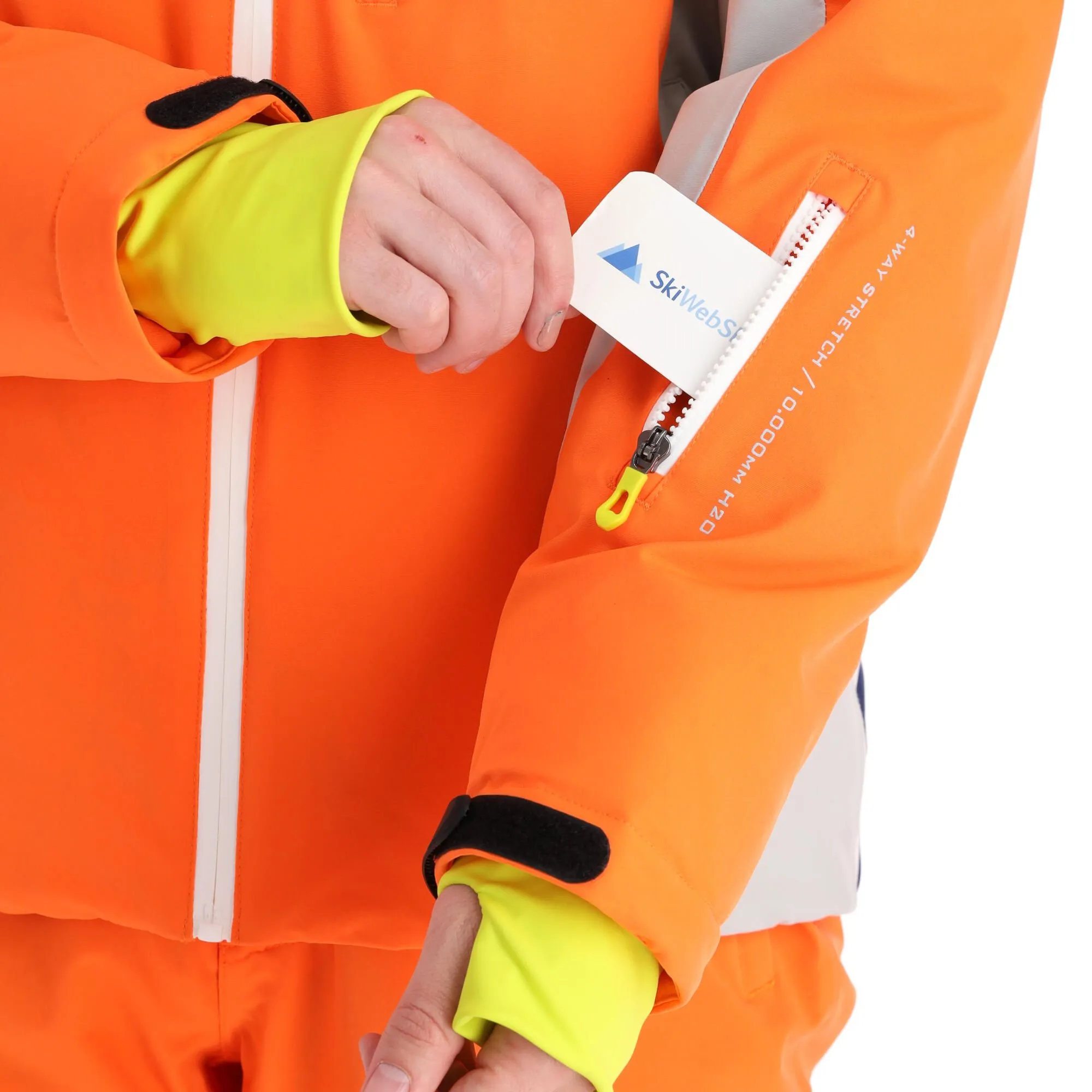 Deluni, Challenger 3 Veste De Ski Hommes Orange 8 Deluni, Challenger 3 Veste De Ski Hommes Orange – Image 6