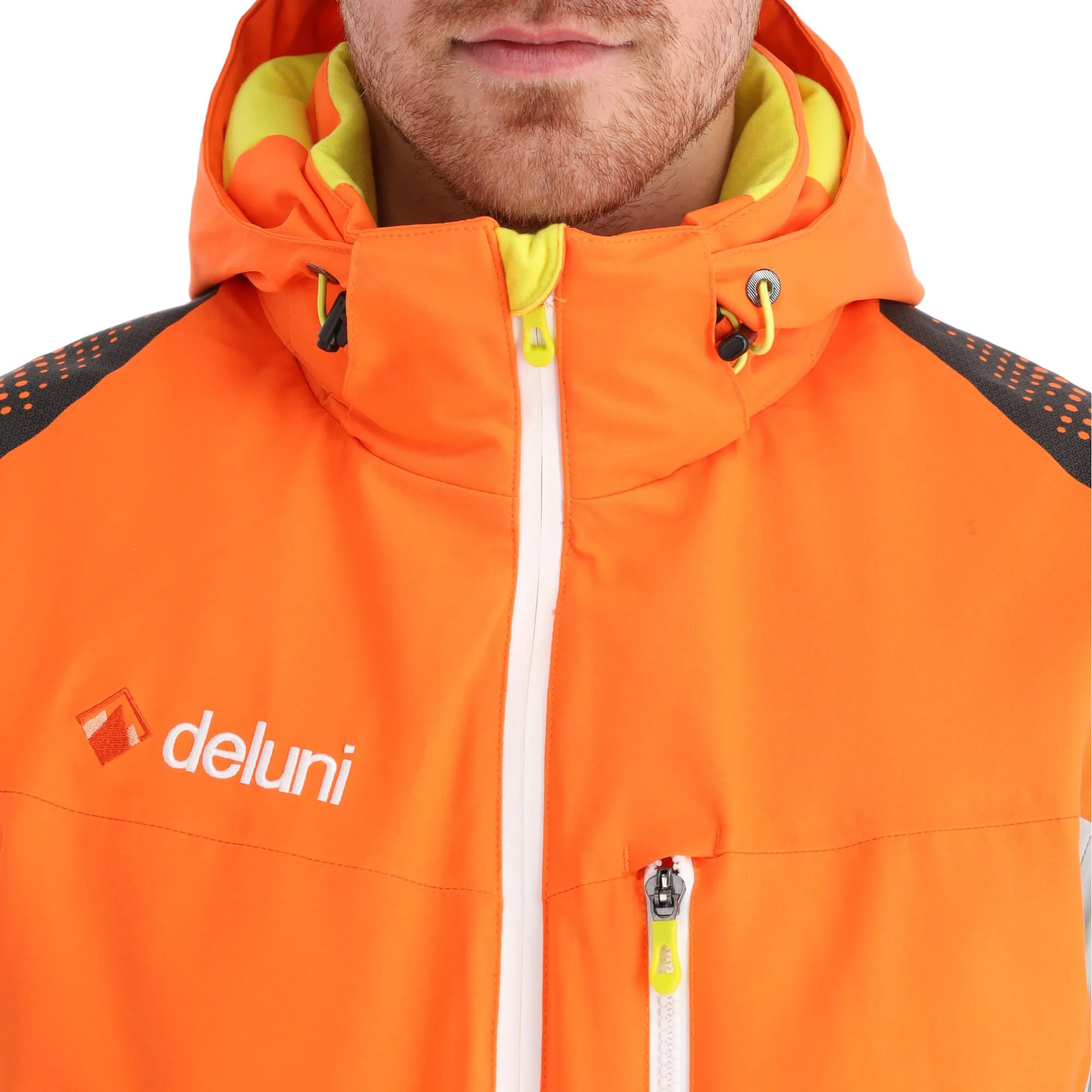 Deluni, Challenger 3 Veste De Ski Hommes Orange 9 Deluni, Challenger 3 Veste De Ski Hommes Orange – Image 7