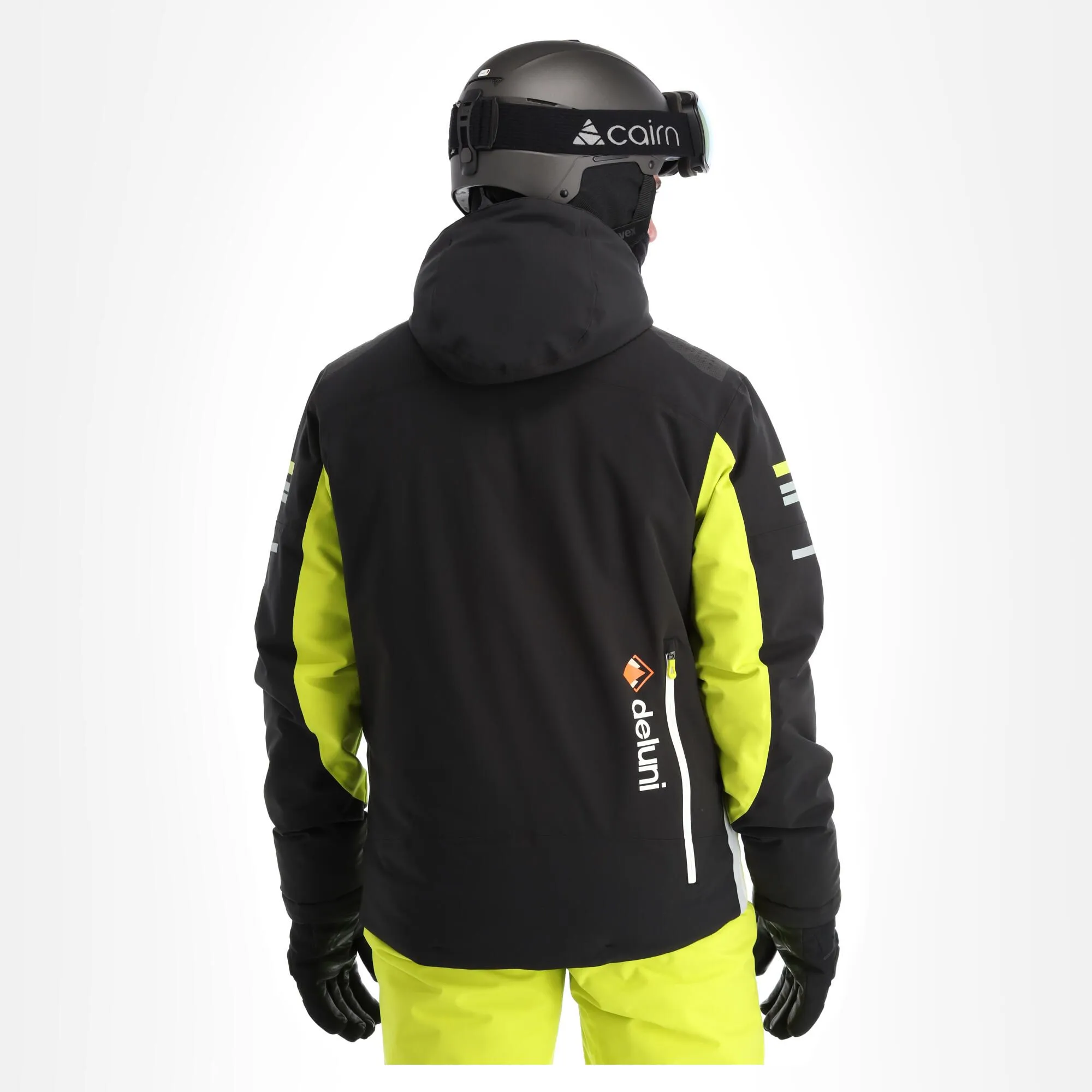 Deluni, Challenger 3 Veste De Ski Hommes Jaune, Noir 4 Deluni, Challenger 3 Veste De Ski Hommes Jaune, Noir – Image 2