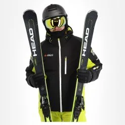 Deluni, Challenger 3 Veste De Ski Hommes Jaune, Noir 15 Deluni, Challenger 3 Veste De Ski Hommes Jaune, Noir -ColourWear Soldes aa10del010c bi 05 1