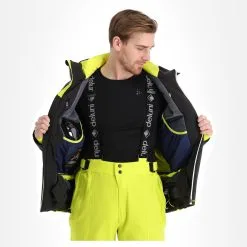 Deluni, Challenger 3 Veste De Ski Hommes Jaune, Noir 16 Deluni, Challenger 3 Veste De Ski Hommes Jaune, Noir -ColourWear Soldes aa10del010c bi 06 1
