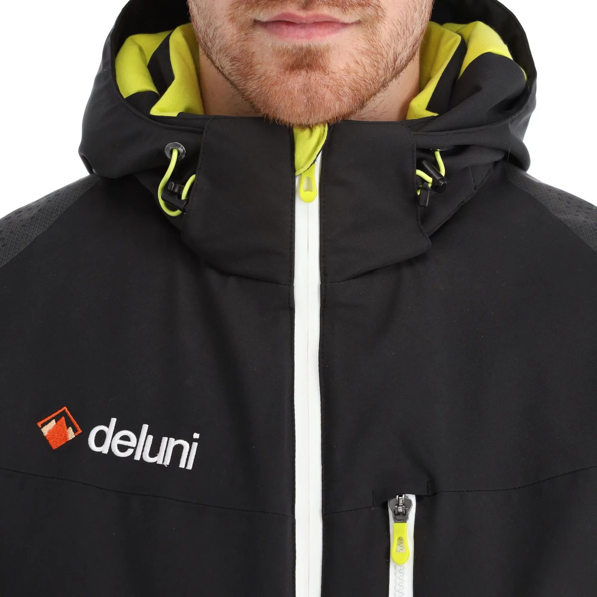 Deluni, Challenger 3 Veste De Ski Hommes Jaune, Noir 8 Deluni, Challenger 3 Veste De Ski Hommes Jaune, Noir – Image 6