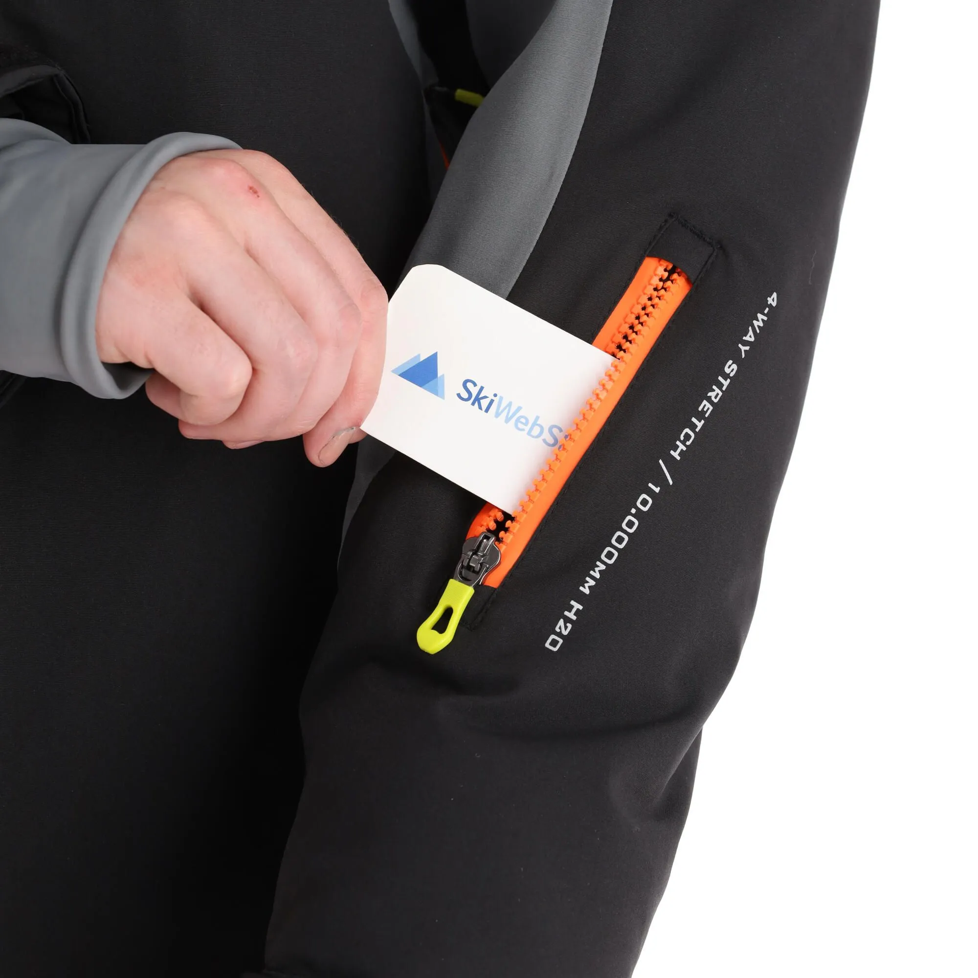 Deluni, Challenger 3 Veste De Ski Hommes Gris, Noir 10 Deluni, Challenger 3 Veste De Ski Hommes Gris, Noir – Image 8