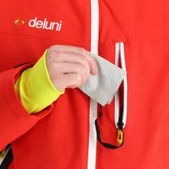 Deluni, Challenger 3 Veste De Ski Hommes Gris, Rouge -ColourWear Soldes aa10del010f bi 09 1