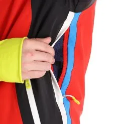 Deluni, Challenger 3 Veste De Ski Hommes Gris, Rouge -ColourWear Soldes aa10del010f bi 10