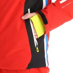 Deluni, Challenger 3 Veste De Ski Hommes Gris, Rouge -ColourWear Soldes aa10del010f bi 11