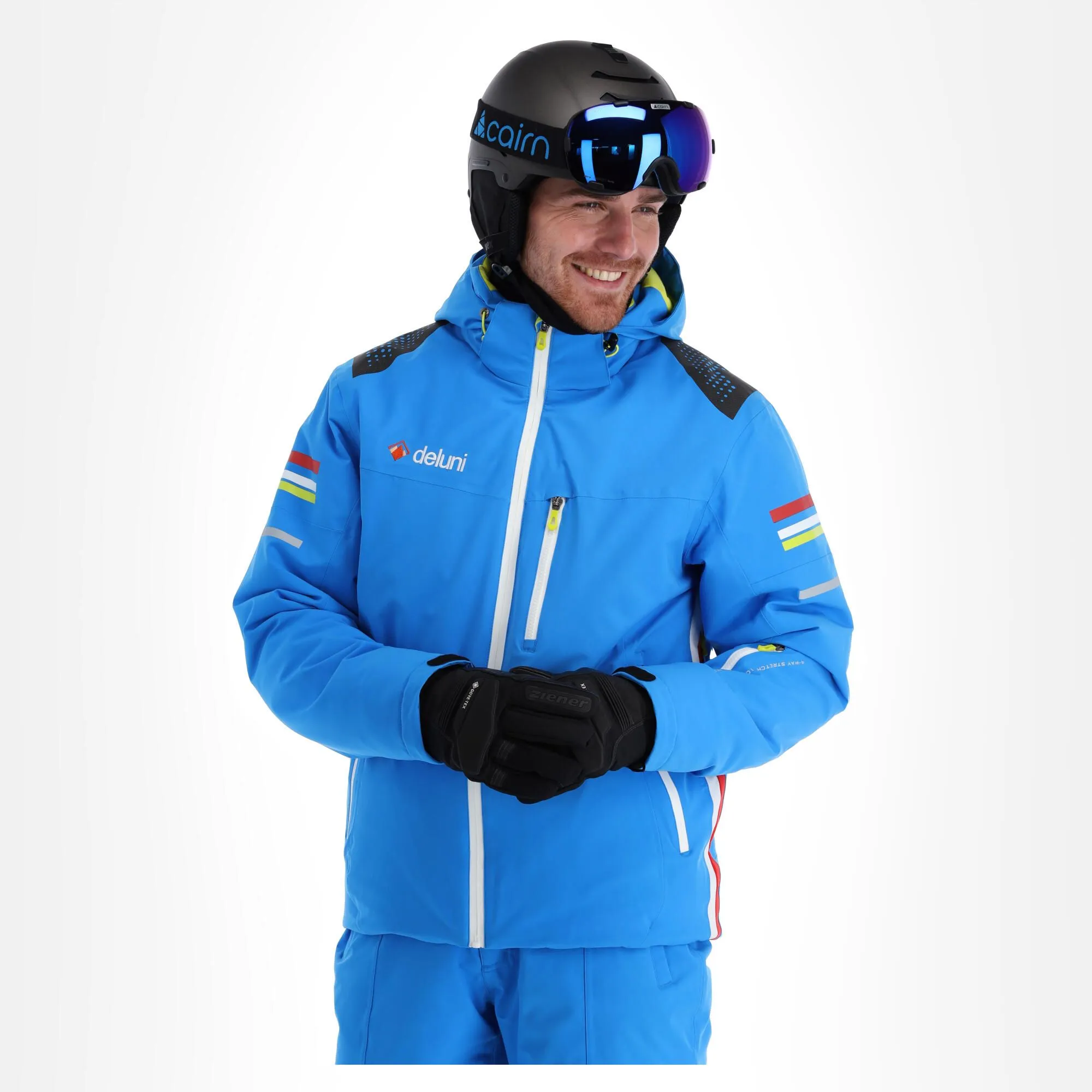 Deluni, Challenger 3 Veste De Ski Hommes Sky Bleu 5 Deluni, Challenger 3 Veste De Ski Hommes Sky Bleu – Image 3