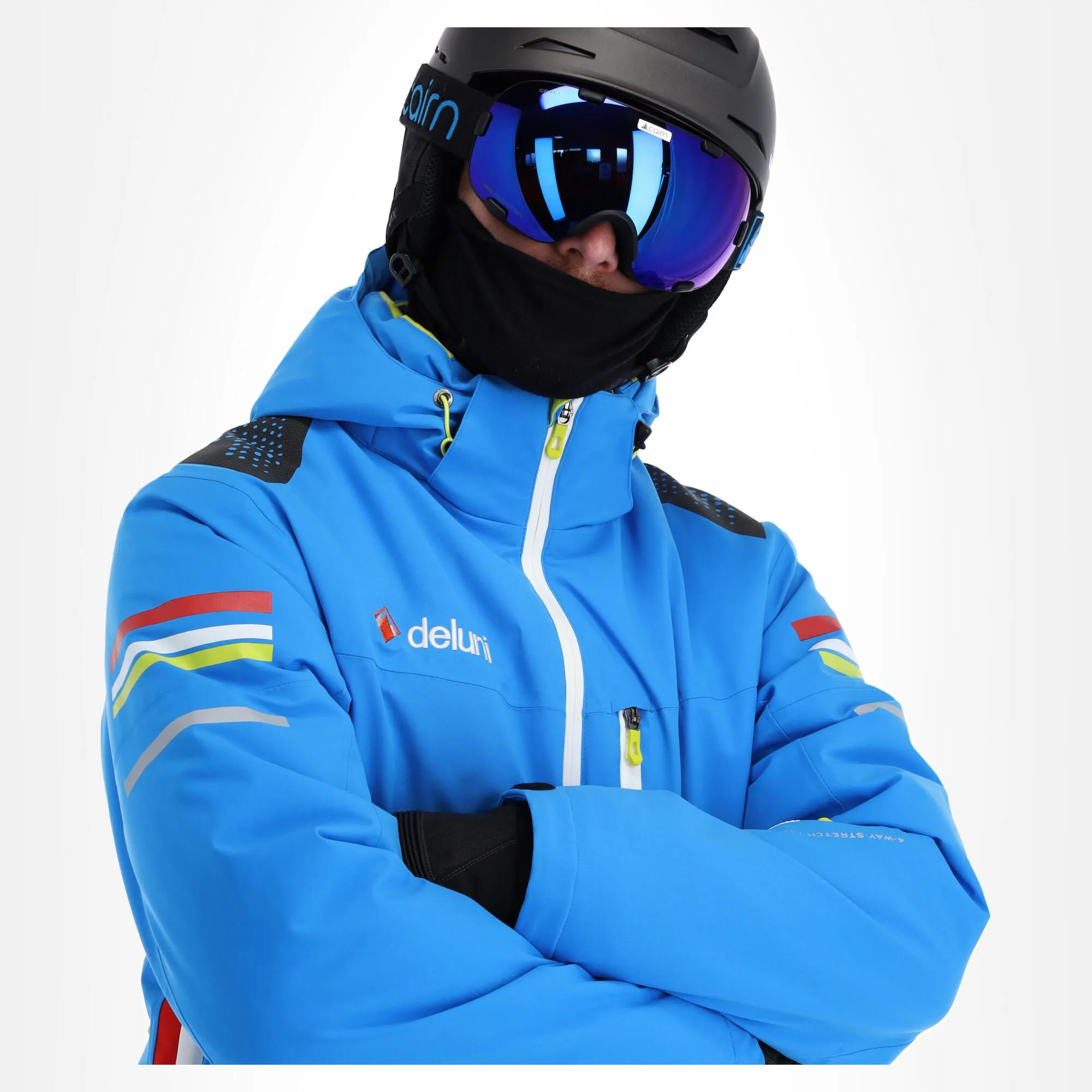 Deluni, Challenger 3 Veste De Ski Hommes Sky Bleu 6 Deluni, Challenger 3 Veste De Ski Hommes Sky Bleu – Image 4