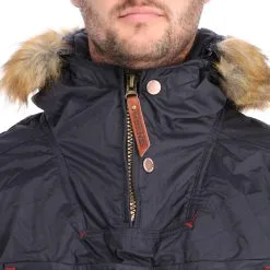 Geographical Norway, Barman 001 Parka Veste De Ski Hommes Bleu -ColourWear Soldes aa19geow10c bi 06