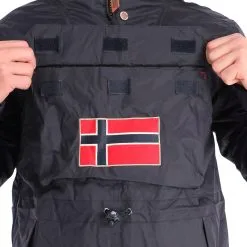 Geographical Norway, Barman 001 Parka Veste De Ski Hommes Bleu -ColourWear Soldes aa19geow10c bi 08