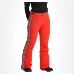 Almgwand, Schusselkopf Pantalon De Ski Femmes Gris, Rouge
