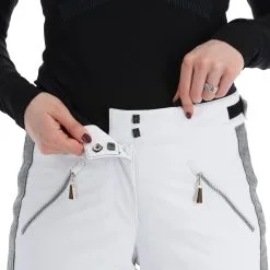 Almgwand, Schusselkopf Pantalon De Ski Femmes Blanc, Gris 14 Almgwand, Schusselkopf Pantalon De Ski Femmes Blanc, Gris -ColourWear Soldes almgwand schusselkopf ba skibroek gevoerd dames grijs wit 22almgw102v3 BI 05