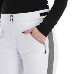 Almgwand, Schusselkopf Pantalon De Ski Femmes Blanc, Gris 18 Almgwand, Schusselkopf Pantalon De Ski Femmes Blanc, Gris -ColourWear Soldes almgwand schusselkopf ba skibroek gevoerd dames grijs wit 22almgw102v3 BI 09