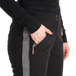 Almgwand, Schusselkopf Pantalon De Ski Femmes Gris, Noir -ColourWear Soldes almgwand schusselkopf ba skibroek gevoerd dames grijs zwart 22almgw102v1 BI 09