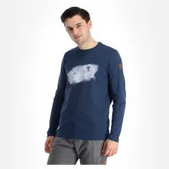 Almgwand, Seegatterlalm T-shirt Hommes Denim Bleu