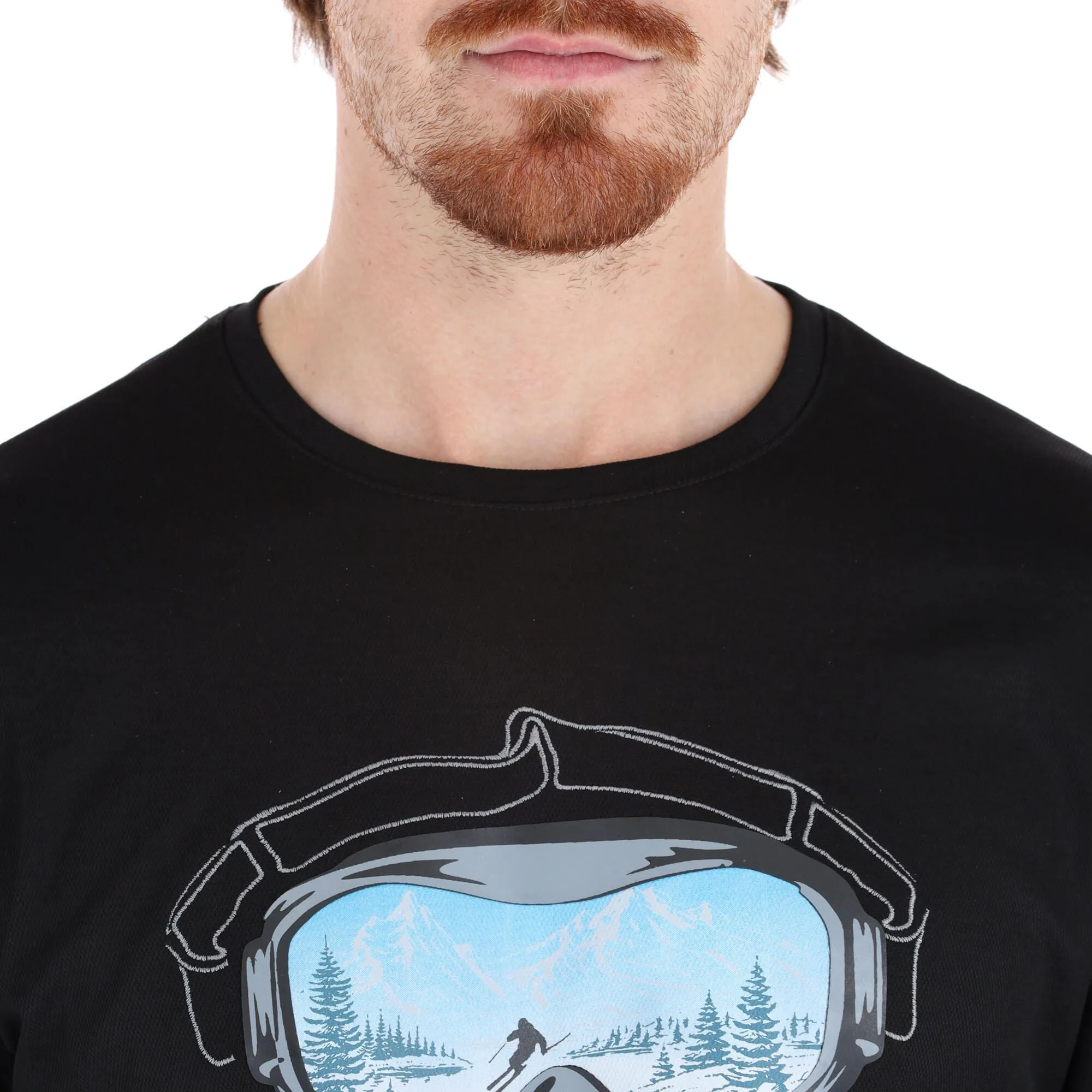 Almgwand, Silbertalalm T-shirt Hommes Noir 6 Almgwand, Silbertalalm T-shirt Hommes Noir – Image 4