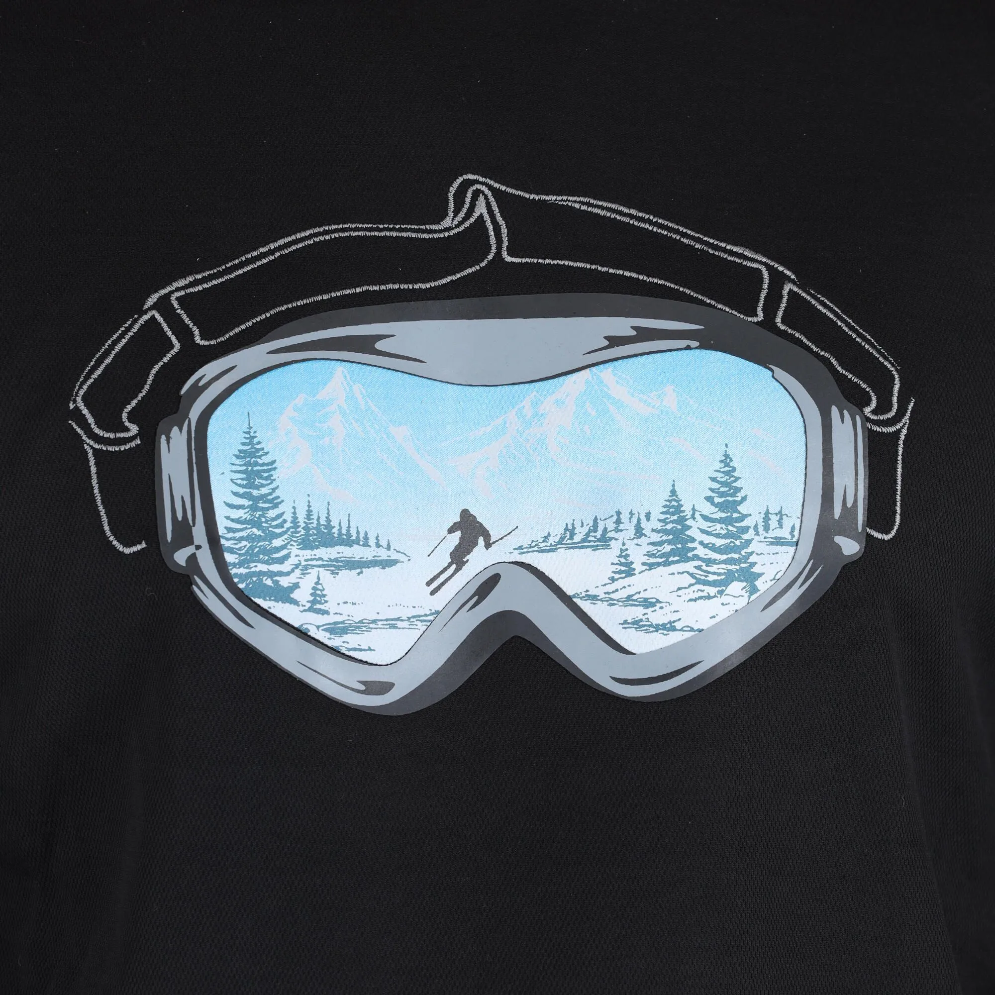 Almgwand, Silbertalalm T-shirt Hommes Noir 7 Almgwand, Silbertalalm T-shirt Hommes Noir – Image 5