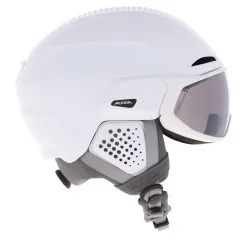 Alpina, Alto Q Lite Casque De Ski Avec Visière Unisexe Matt Blanc -ColourWear Soldes alpina alto q lite oa vizierhelmen unisex matt wit 22alpin109v2 BI 05