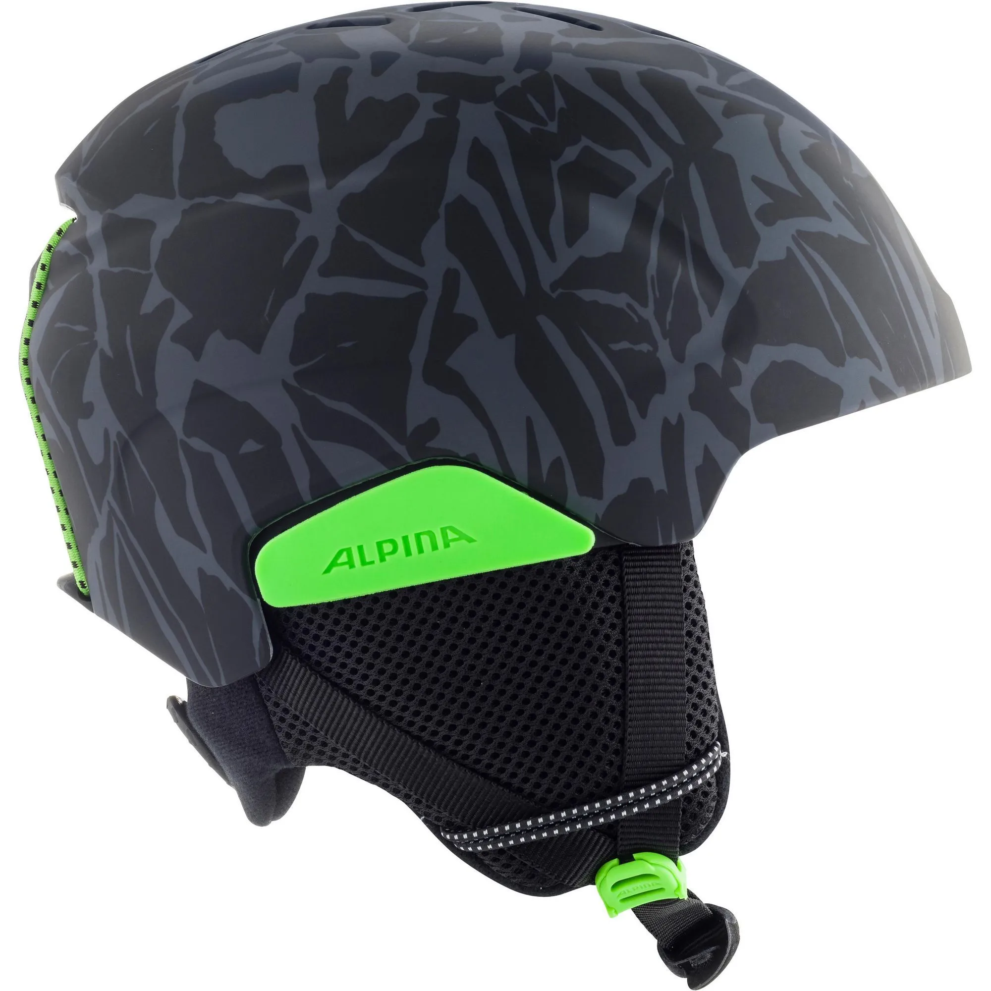 Alpina, Pizi Casque De Ski Enfants Matt Camo Noir, Vert 4 Alpina, Pizi Casque De Ski Enfants Matt Camo Noir, Vert – Image 2