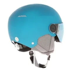 Alpina, Zupo Visor Q Lite Casque De Ski Avec Visière Enfants Matt Turquoise Bleu -ColourWear Soldes alpina zupo visor oa vizierhelmen kinderen matt turquoise blauw OA30alp016a BI 04