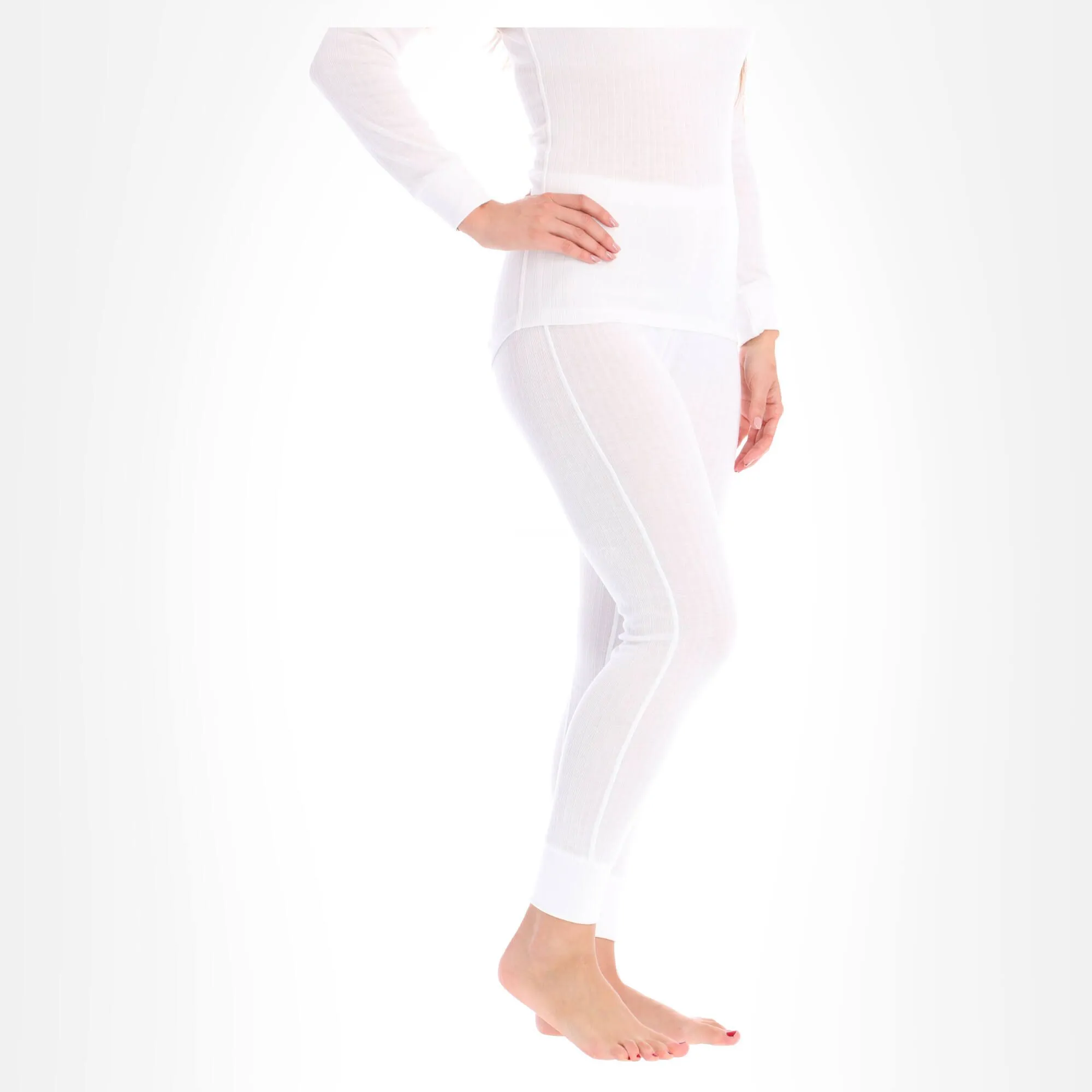 Avento, 2-pack, Thermal Pants, Women, White 7 Avento, 2-pack, Thermal Pants, Women, White – Image 5