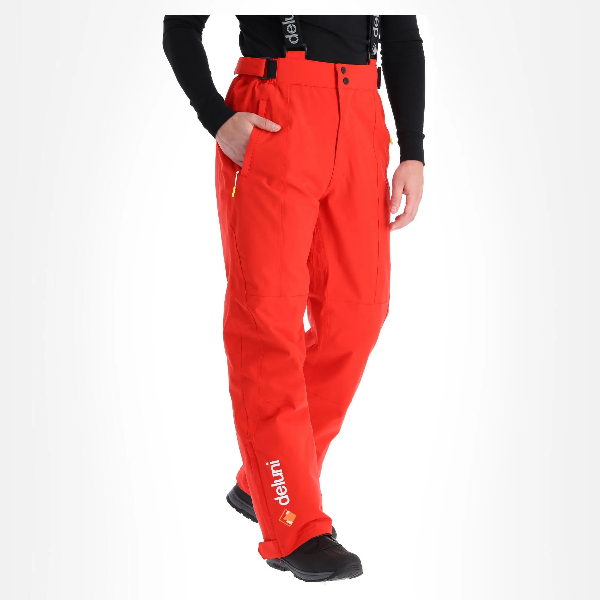 Deluni, Challenger 3 Pantalon De Ski Hommes Rouge 5 Deluni, Challenger 3 Pantalon De Ski Hommes Rouge – Image 3