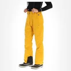 Protest, Owens Pantalon De Ski Hommes Dark Jaune -ColourWear Soldes ba10prt016b bi 04