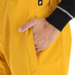 Protest, Owens Pantalon De Ski Hommes Dark Jaune -ColourWear Soldes ba10prt016b bi 09