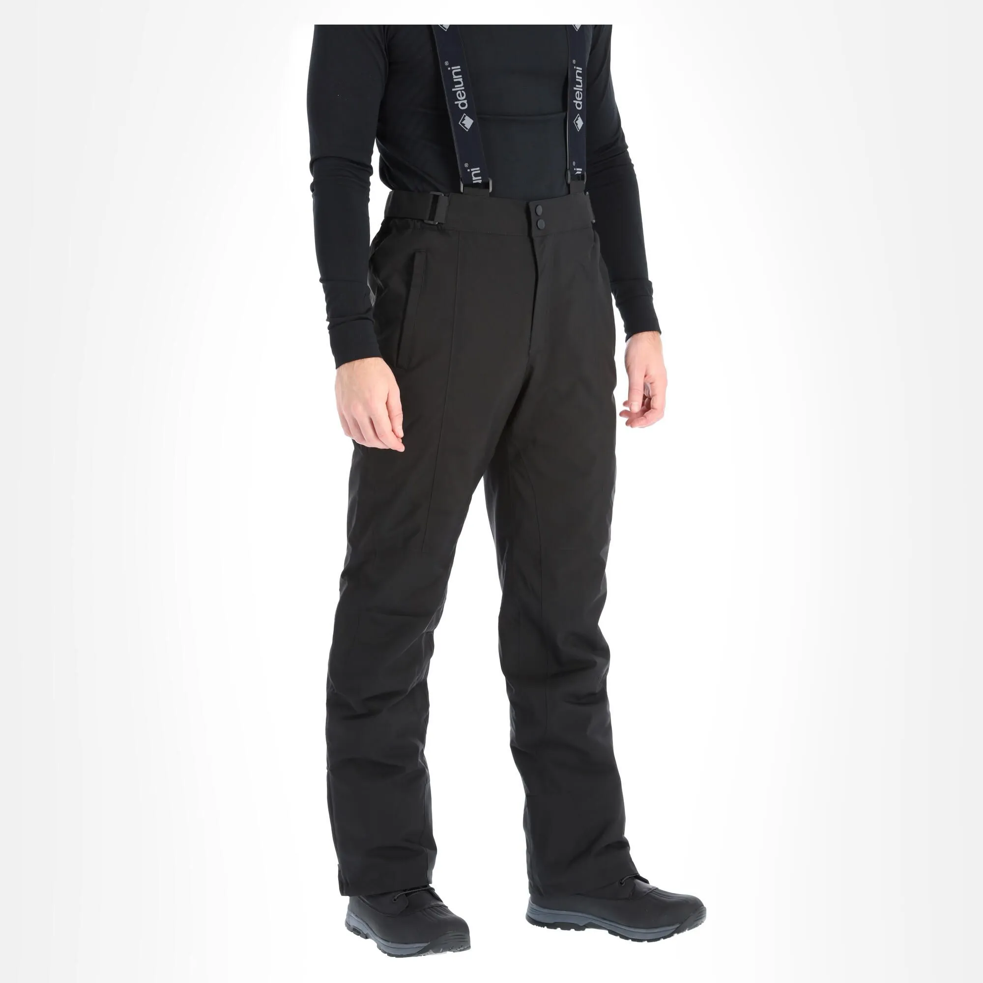 Deluni, Challenger Pantalon De Ski Unisexe Noir 5 Deluni, Challenger Pantalon De Ski Unisexe Noir – Image 3