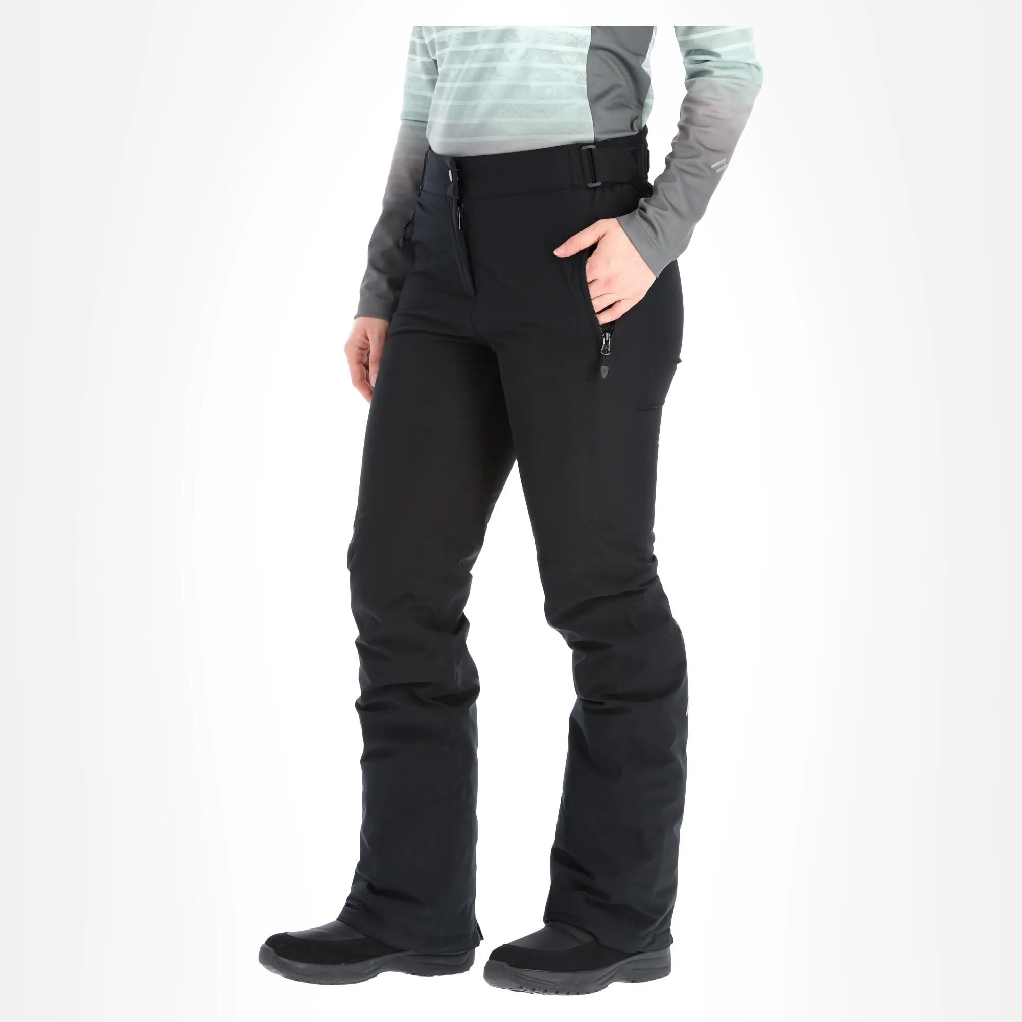 Maier Sports, Vroni Slim Pantalon De Ski Modèle Long Femmes Noir 3 Maier Sports, Vroni Slim Pantalon De Ski Modèle Long Femmes Noir